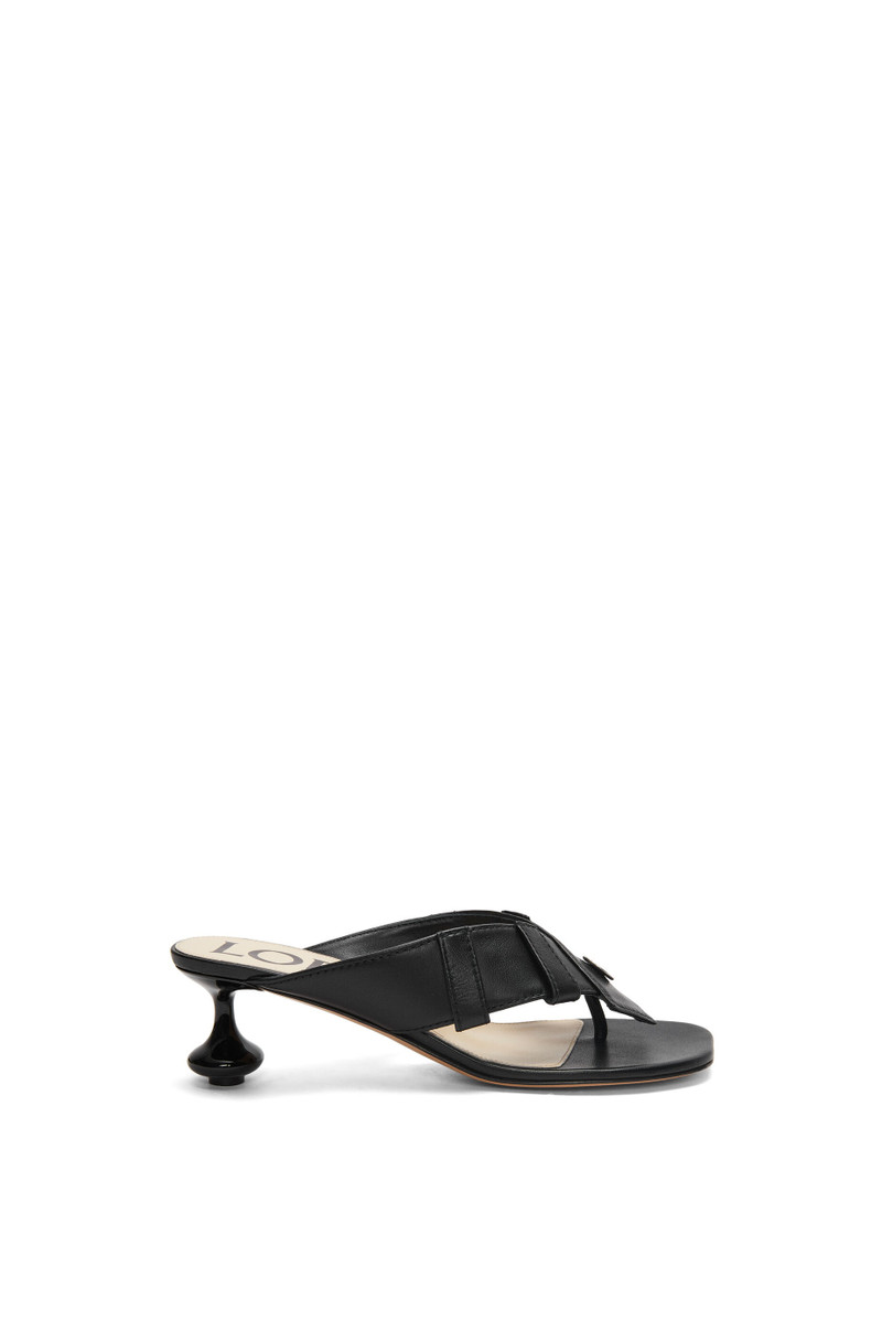 Toy Panta toe post heel sandal in lambskin 1