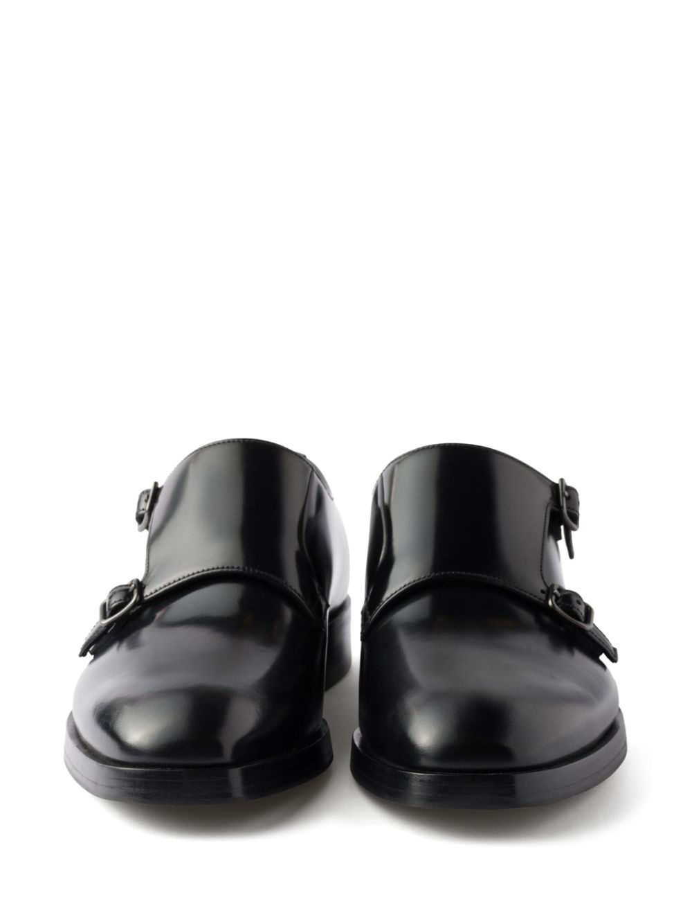 patent-finish mink shoes - 5