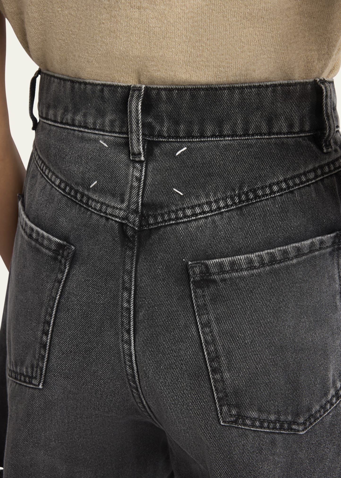 Slit Denim Pants - 5
