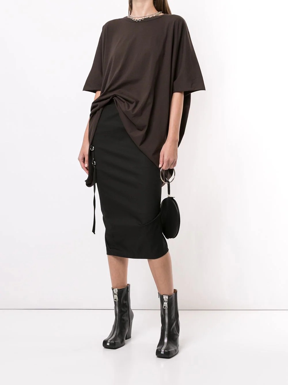 oversized asymmetric T-shirt - 2