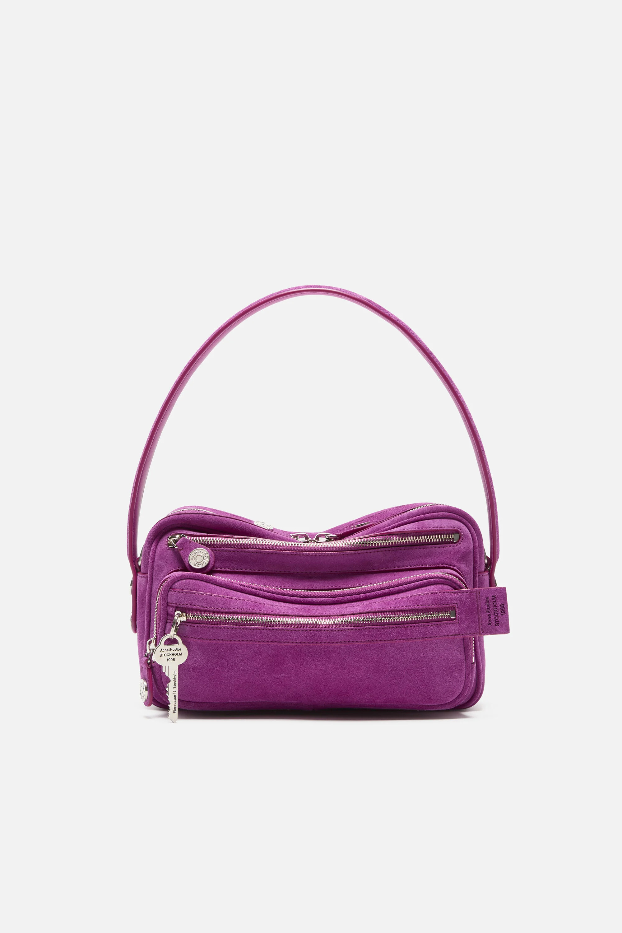 Camero Party Suede Shoulder Bag - Purple - 7