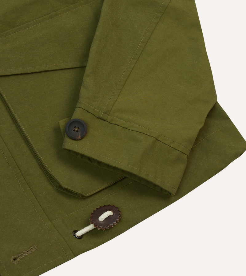 Olive Cotton Blouson Jacket 5