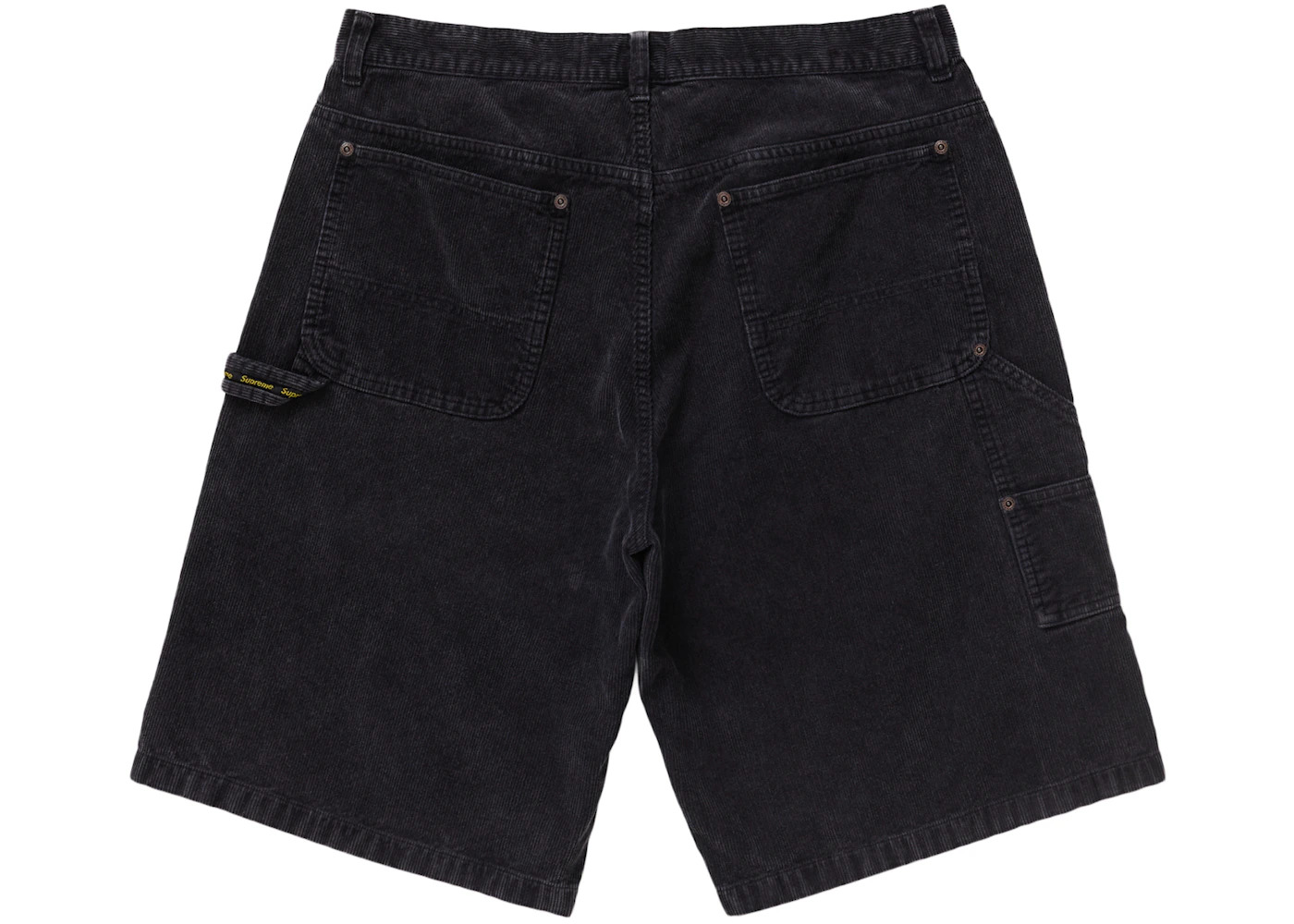 Supreme Washed Corduroy Double Knee Painter Short Black - 2