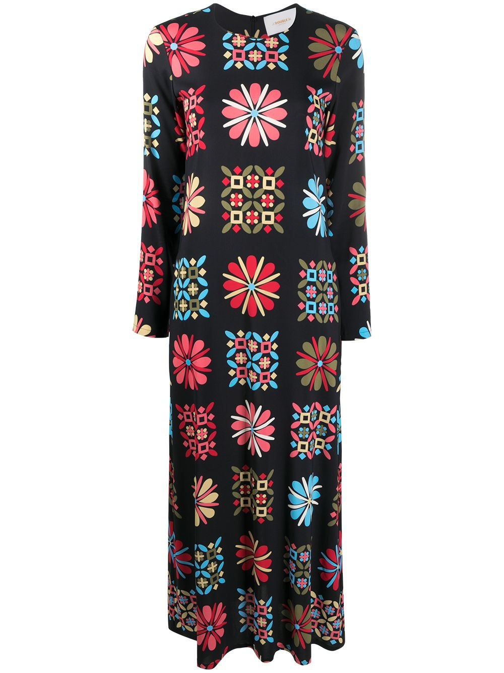 printed midi dress - 1