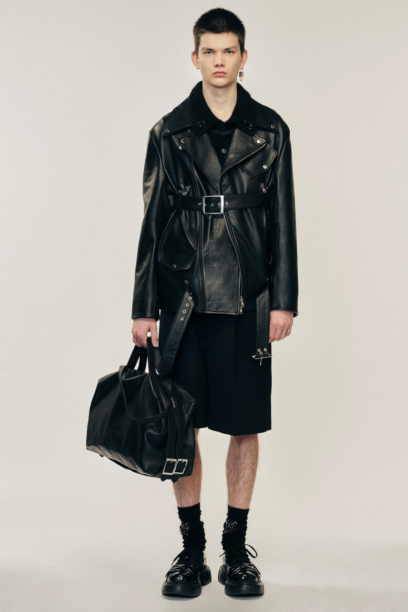 Multi Belt Biker Jacket 1