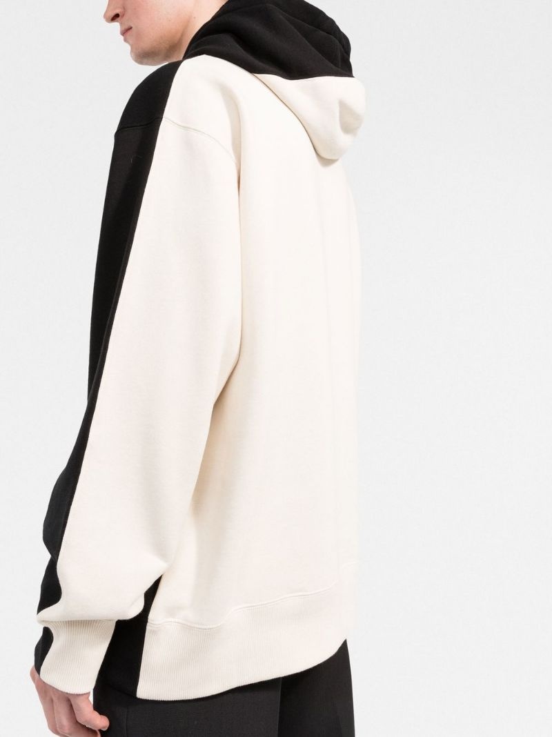 logo-print cotton hoodie - 5