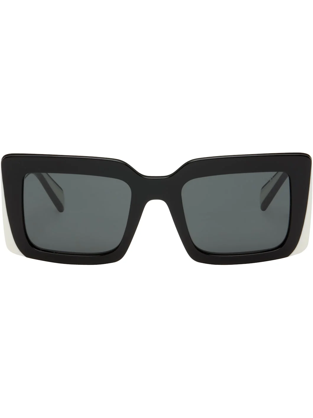 Black & White 'Prada Logo' Sunglasses - 1