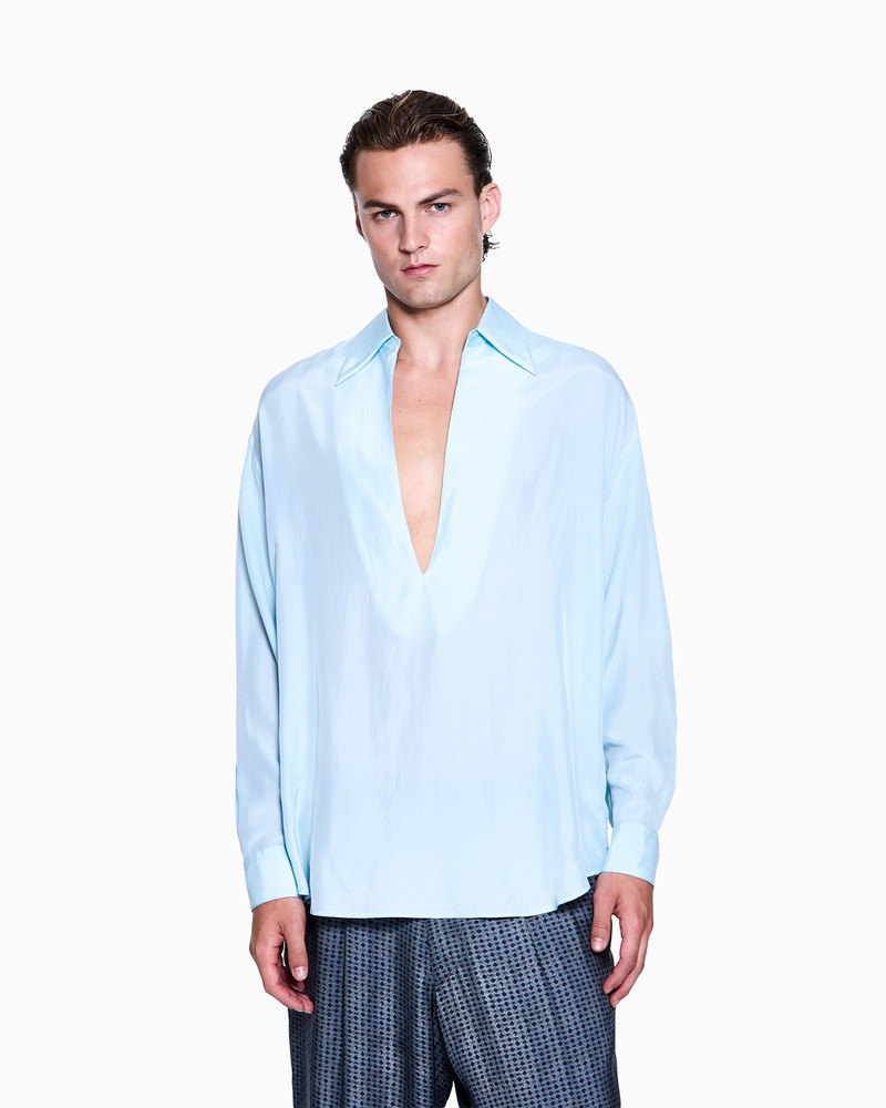 GIORGIO ARMANI OPEN SILK SHIRT outlook