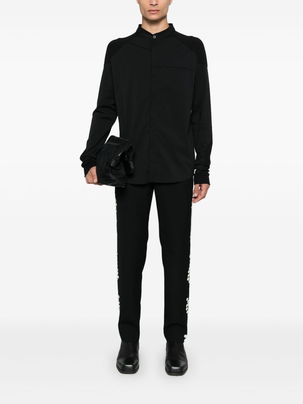 stand-up collar shirt - 2
