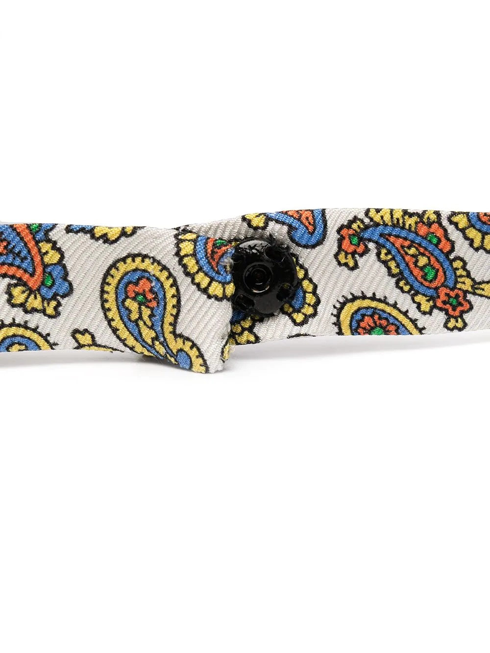 paisley-print silk bow tie - 3