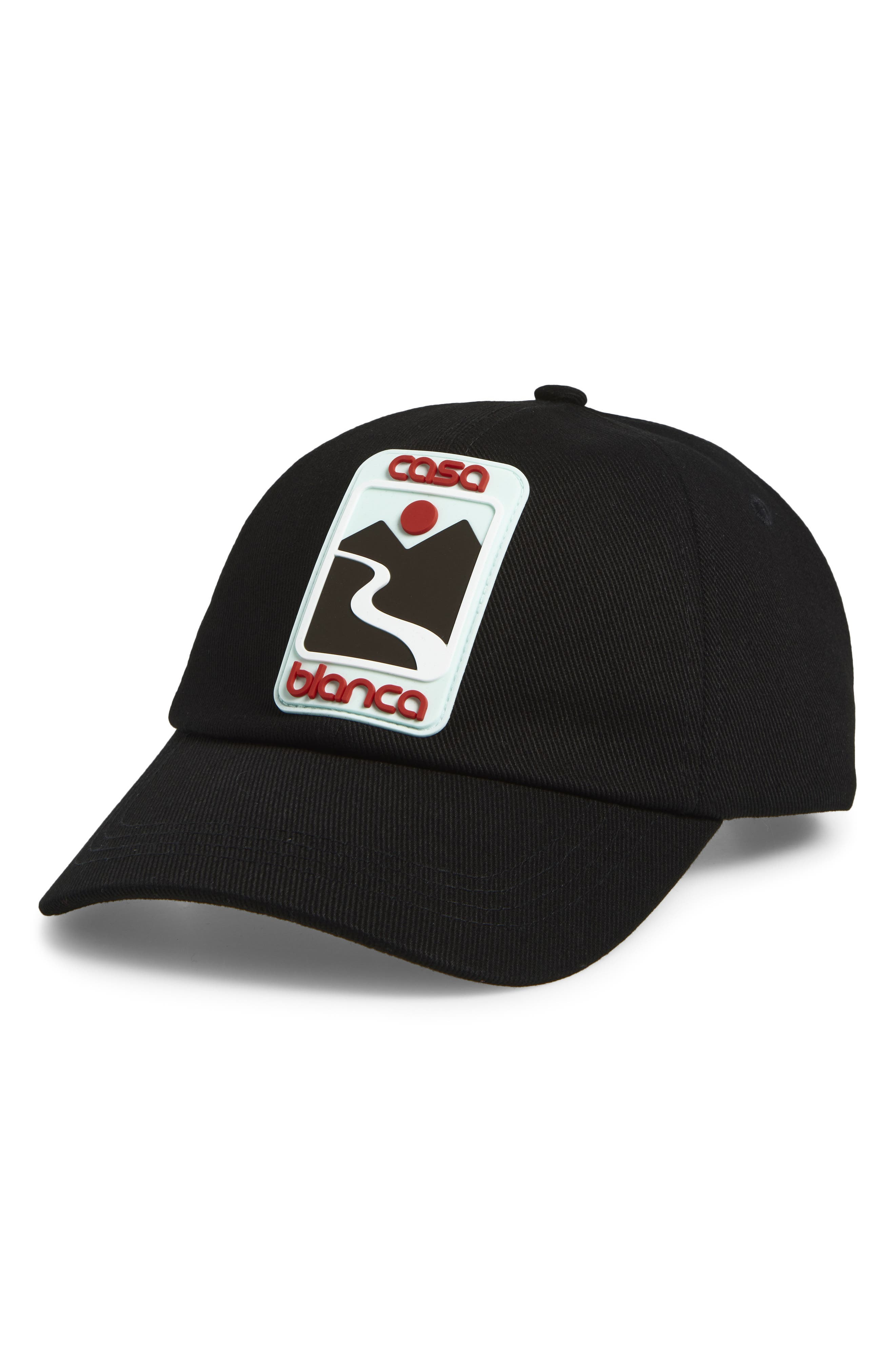 Casablanca Sunset Valley Rubber Patch Cotton Twill Baseball Cap at Nordstrom - 1