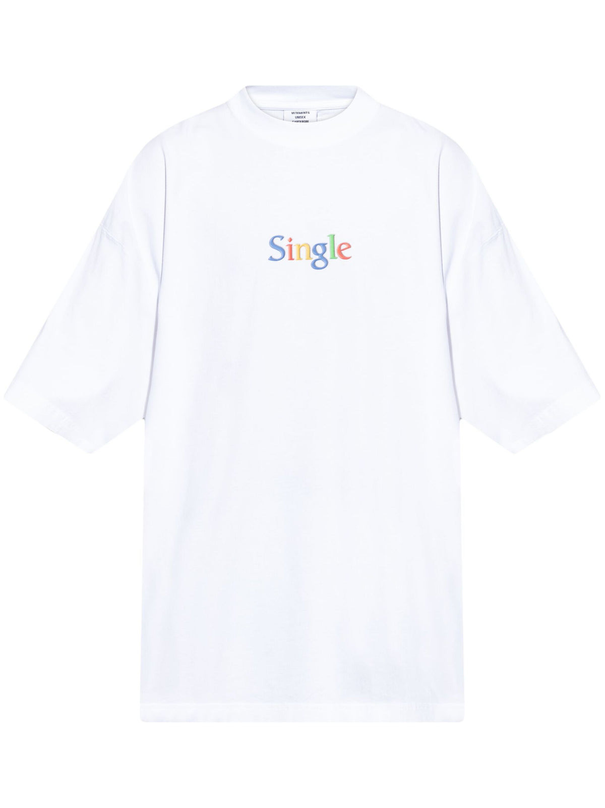 SINGLE OVERSIZED T-SHIRT (WHITE) - 1