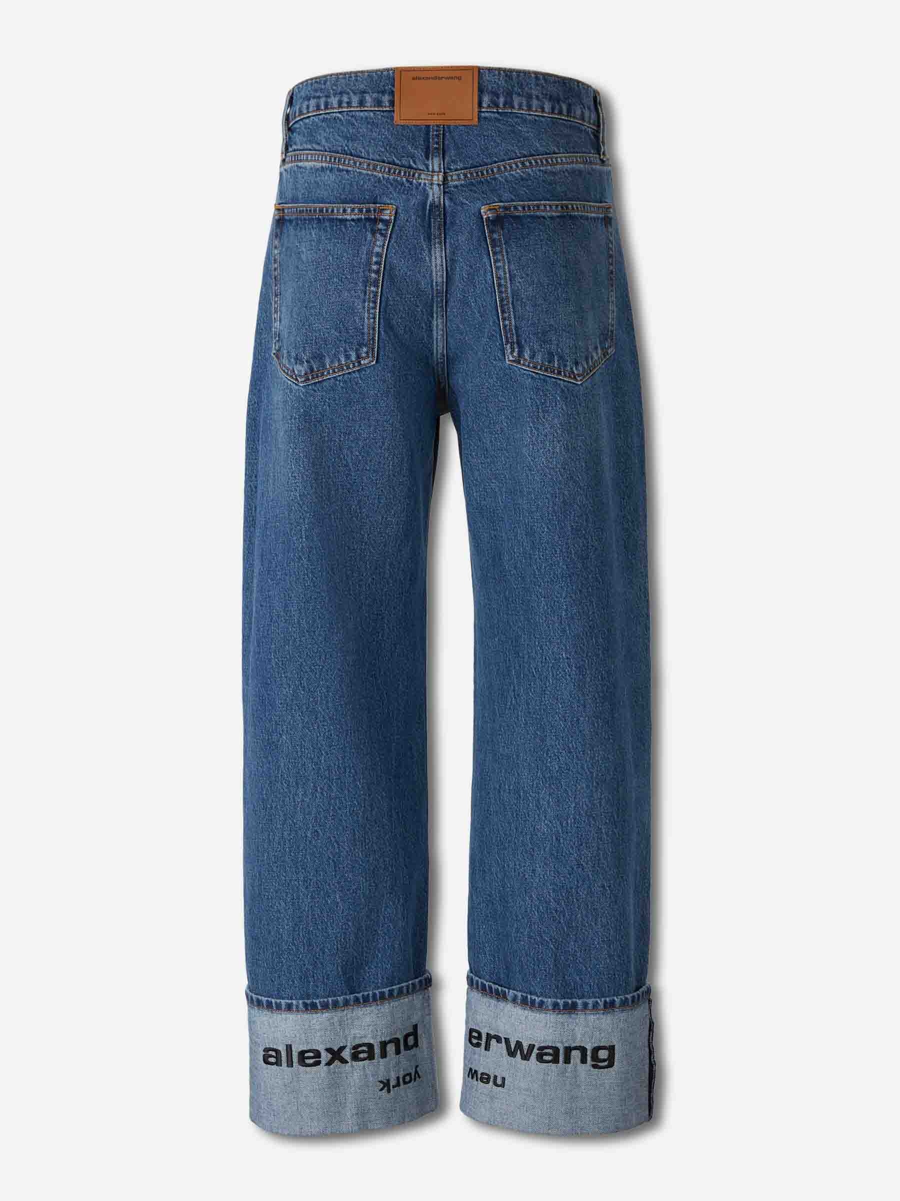 WIDE COTTON JEANS - 2