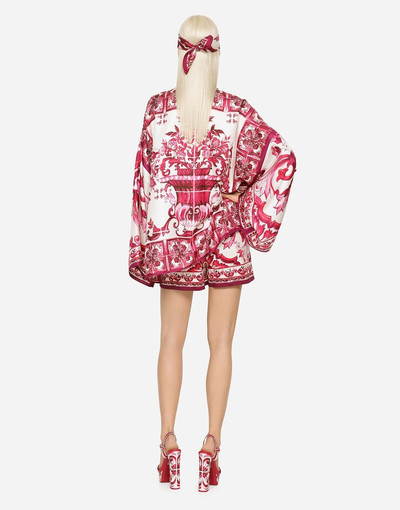 Dolce & Gabbana Majolica-print poplin shorts outlook