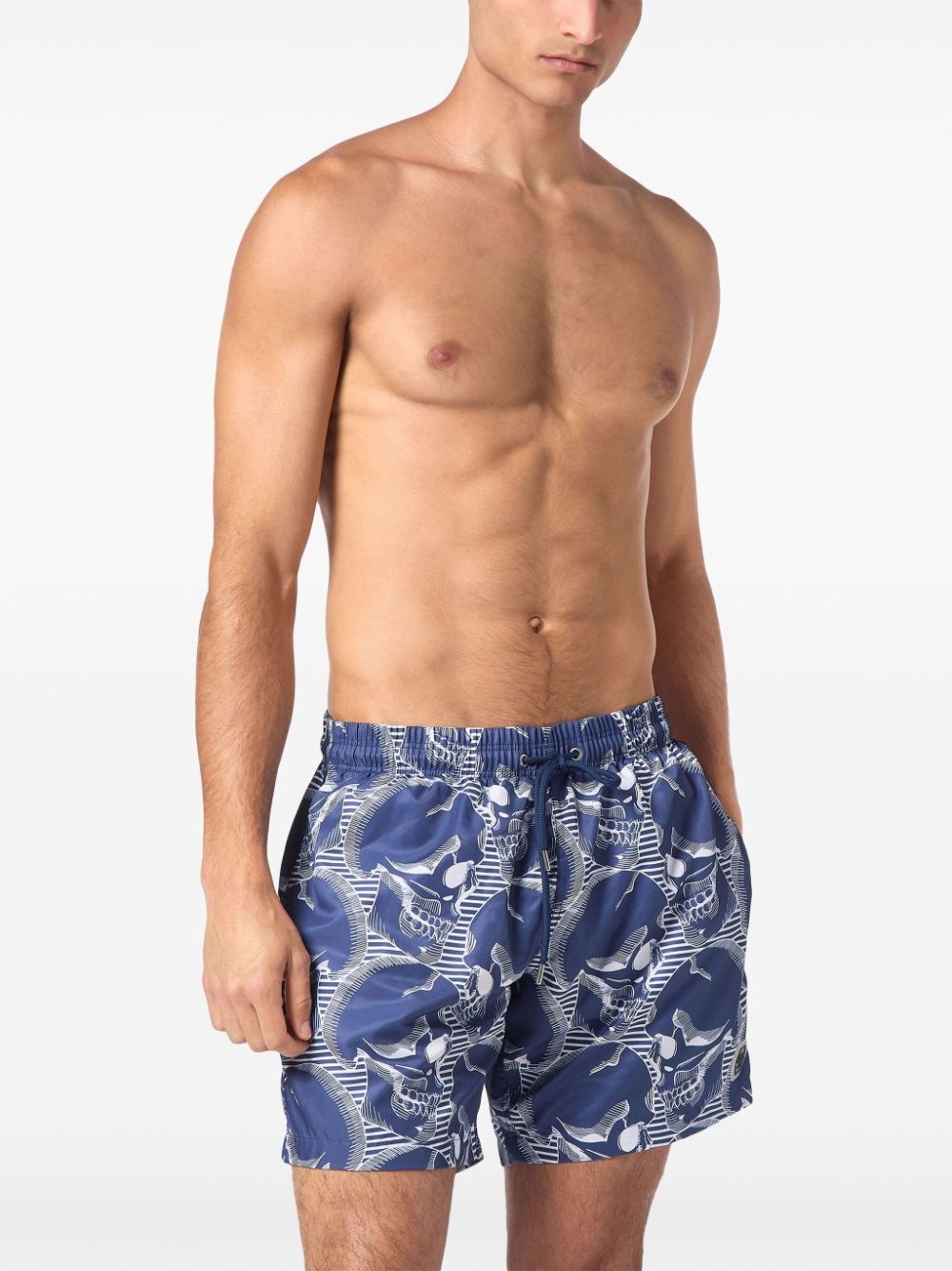 skull-print swim shorts - 3