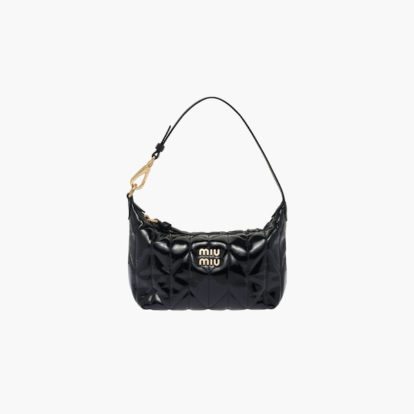 Miu Spirit matelassé patent leather mini-bag - 3