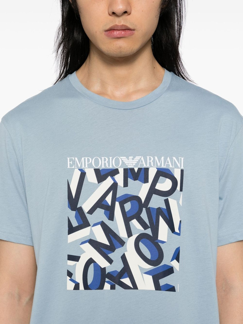 logo print T-shirt 4