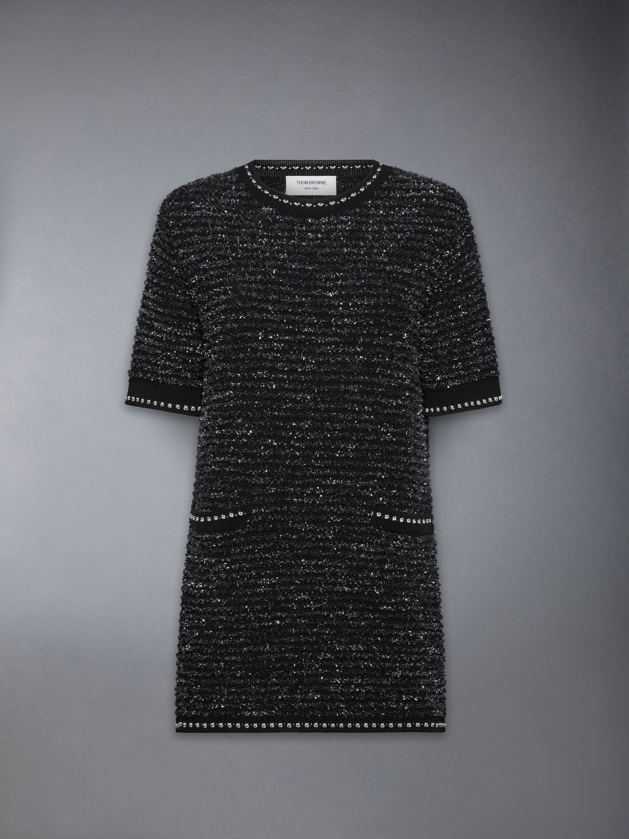 EYELASH TWEED JACQUARD MINI DRESS - 6