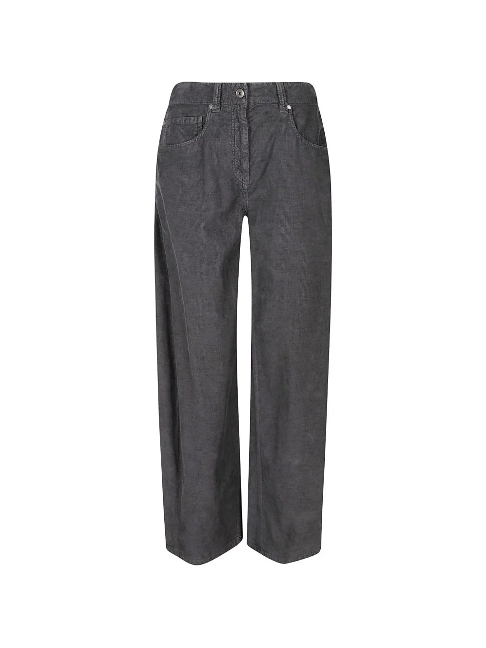 corduroy wide-leg trousers - 1