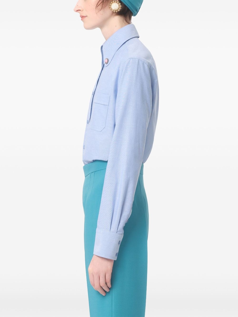 jewel-button shirt - 4