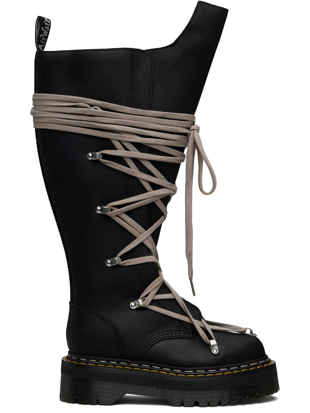 Black Dr. Martens Edition 1B60 Quad Sole Pentalace Boots - 1