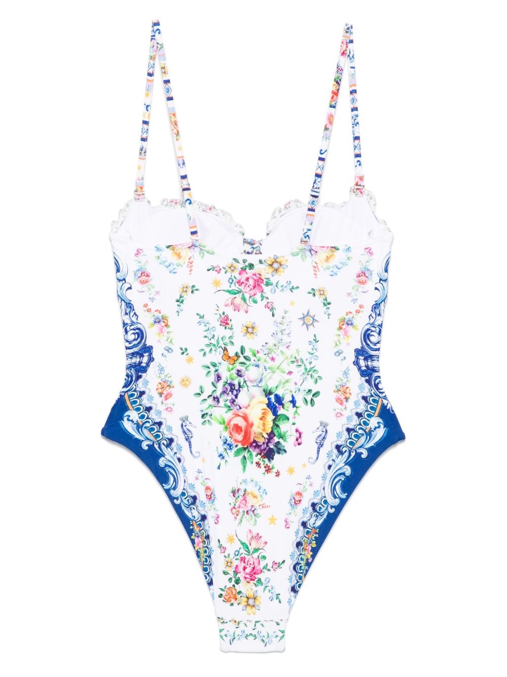 floral-print swimsuit - 2
