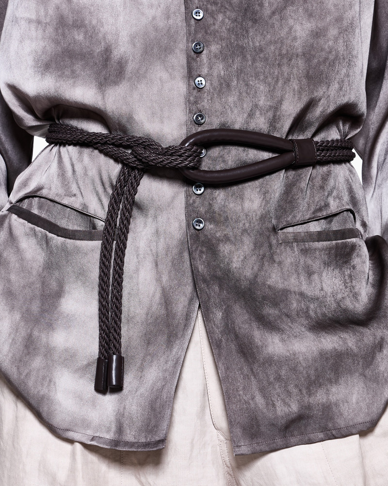 CORD BELT WITH LEATHER DETAILS 3