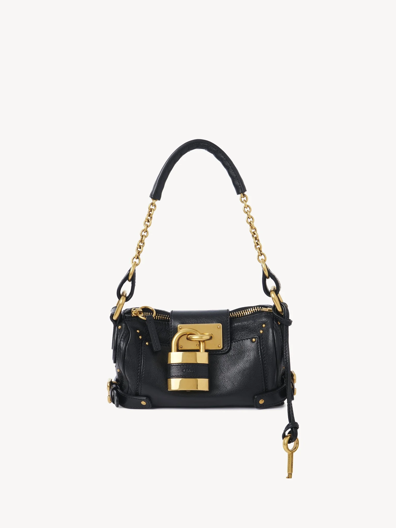 SMALL PADDINGTON CHAIN BAG IN GRAINED LEATHER - 1