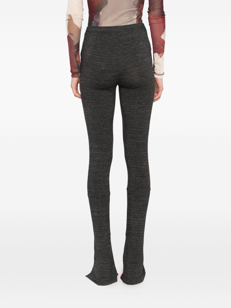 logo-print slit trousers 4
