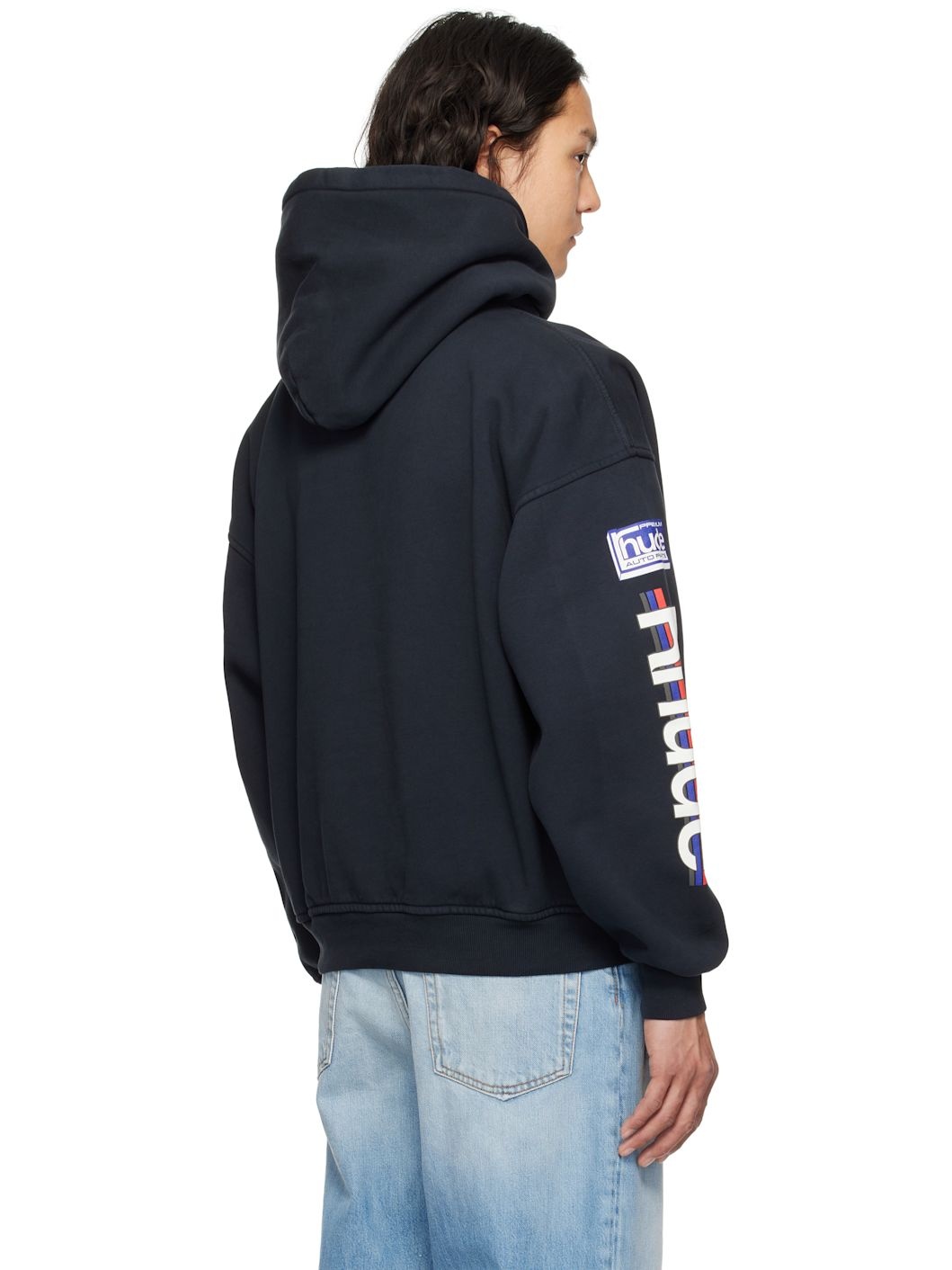 Black Petrol Patch Hoodie - 3