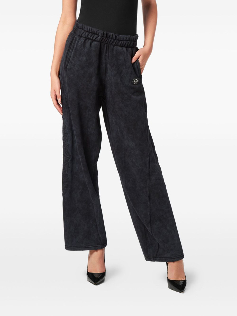 embroidered panelled track pants 3