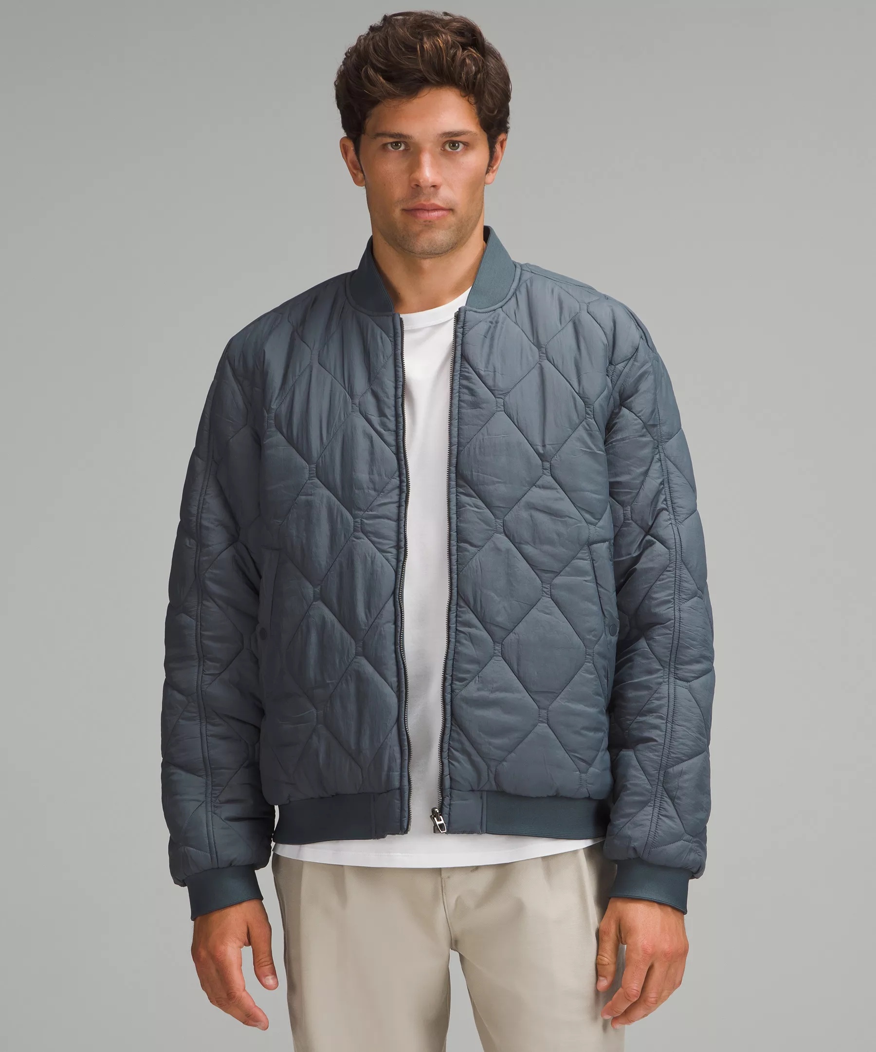 Men's Reversible Insulated Bomber Jacket - 6