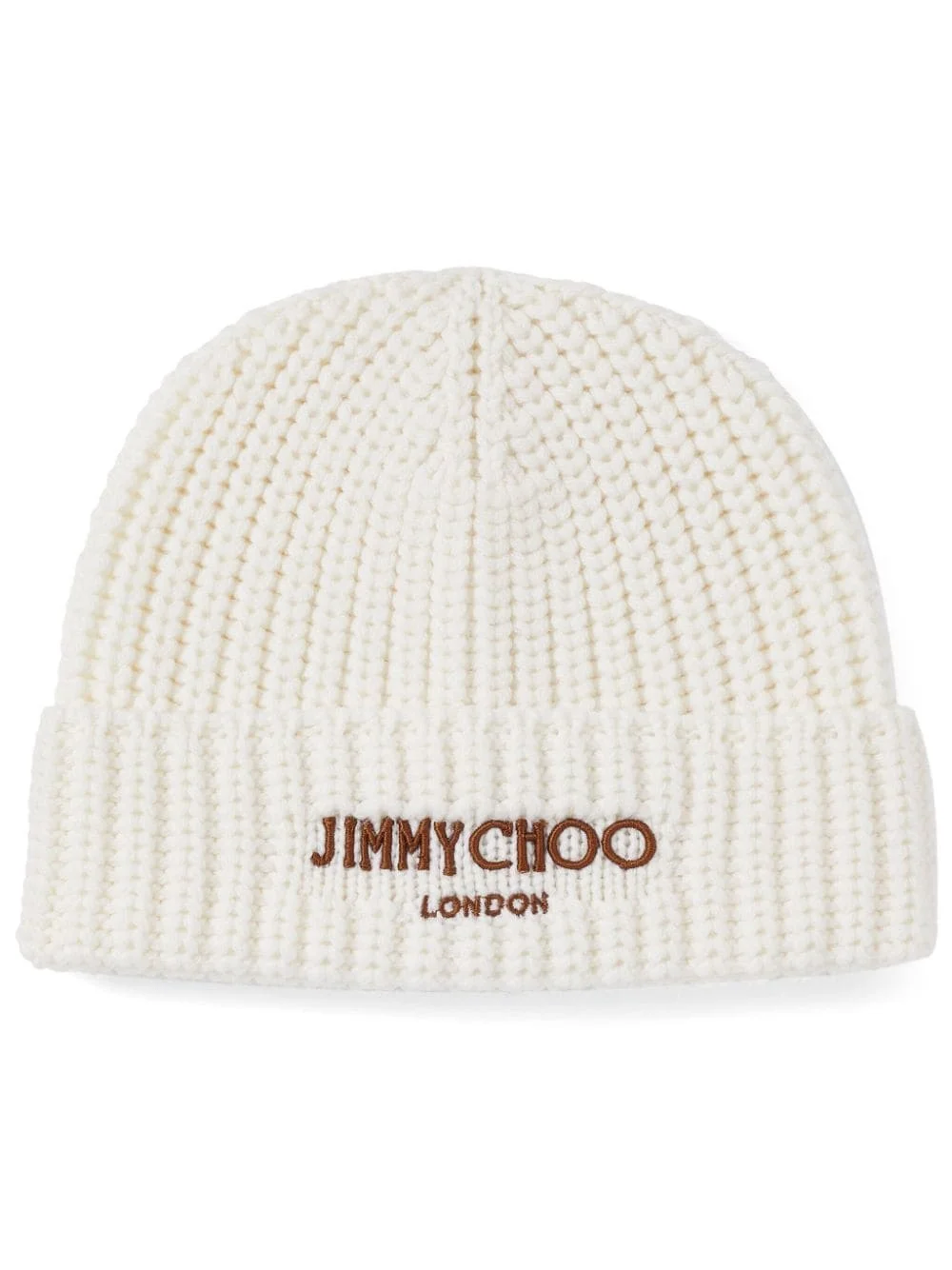logo-embroidered ribbed-knit beanie - 1