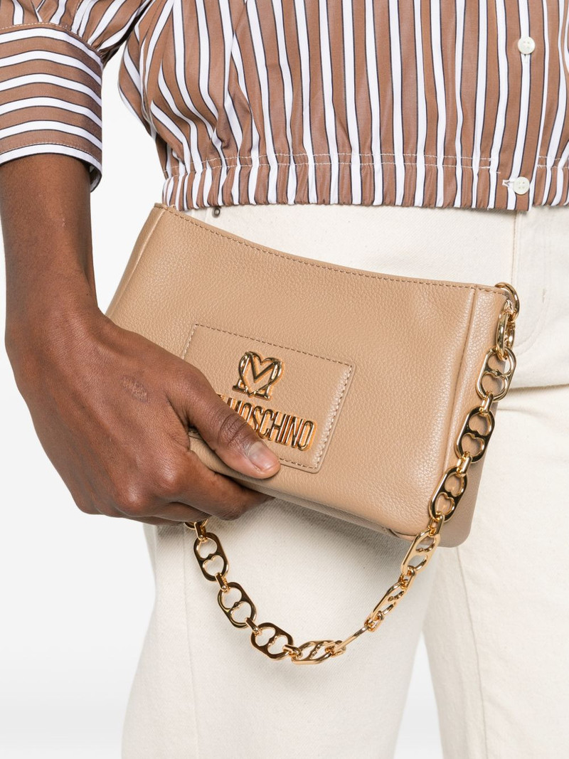 Moschino logo chain-strap shoulder bag outlook