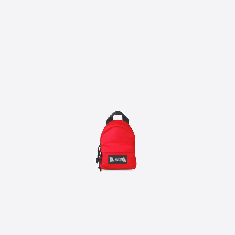 Men's Oversized Mini Backpack in Bright Red 1