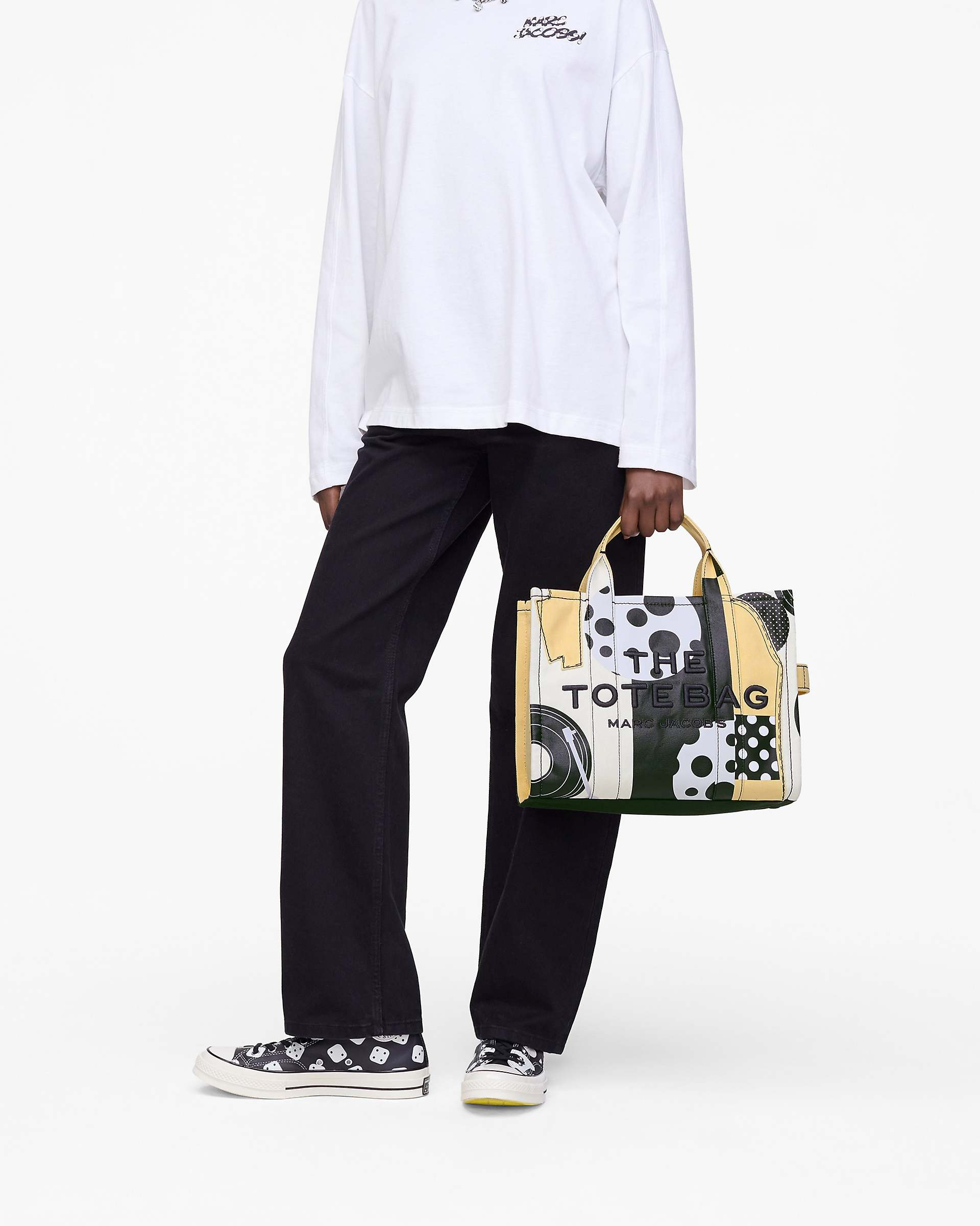 DERRICK ADAMS X MARC JACOBS CANVAS MEDIUM TOTE BAG - 9