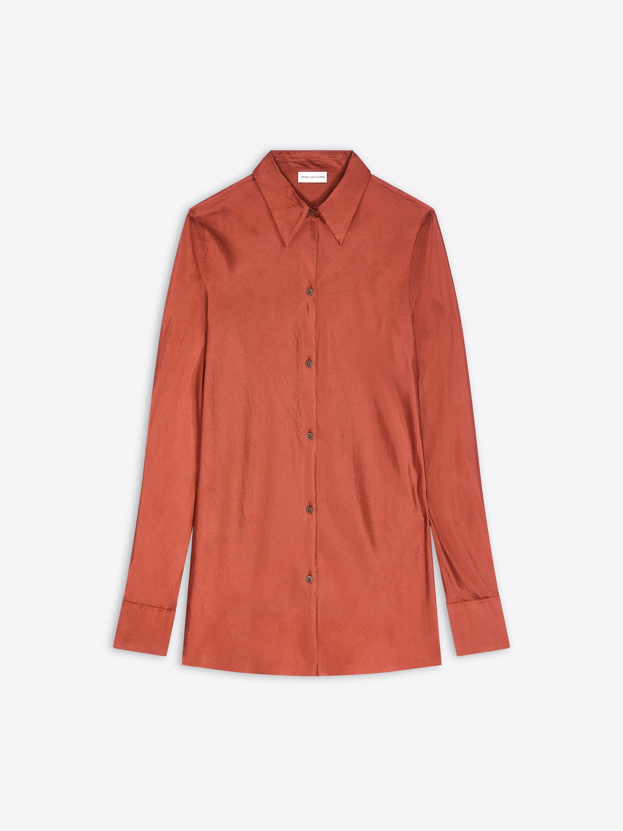 FITTED VISCOSE SHIRT - 1