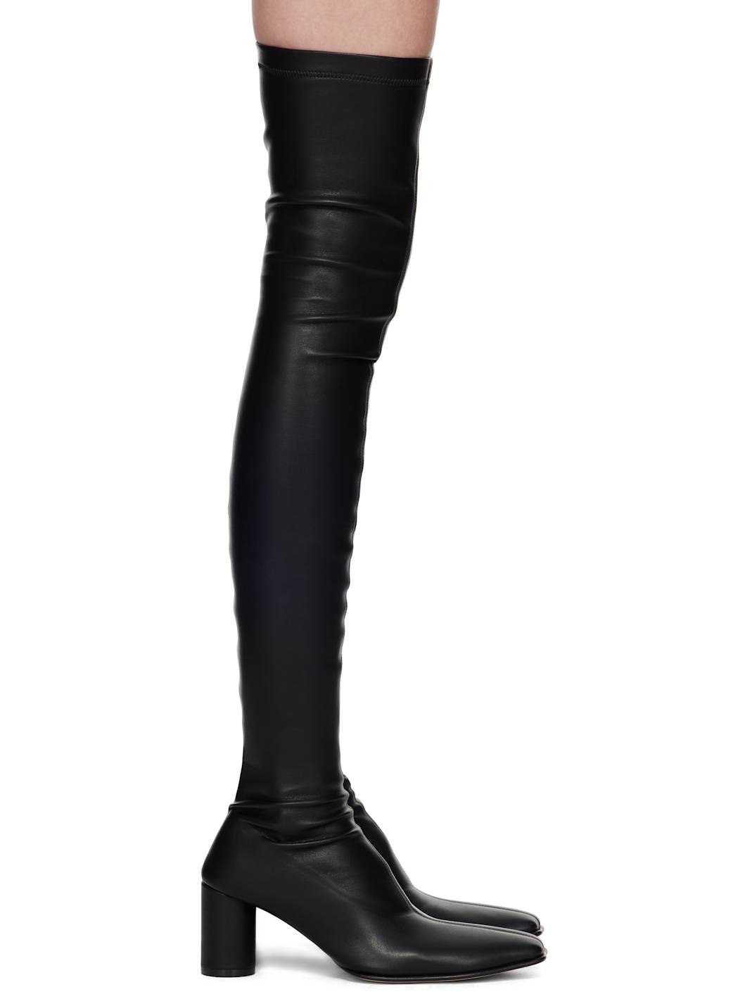 Black Over-The-Knee Tall Boots - 1