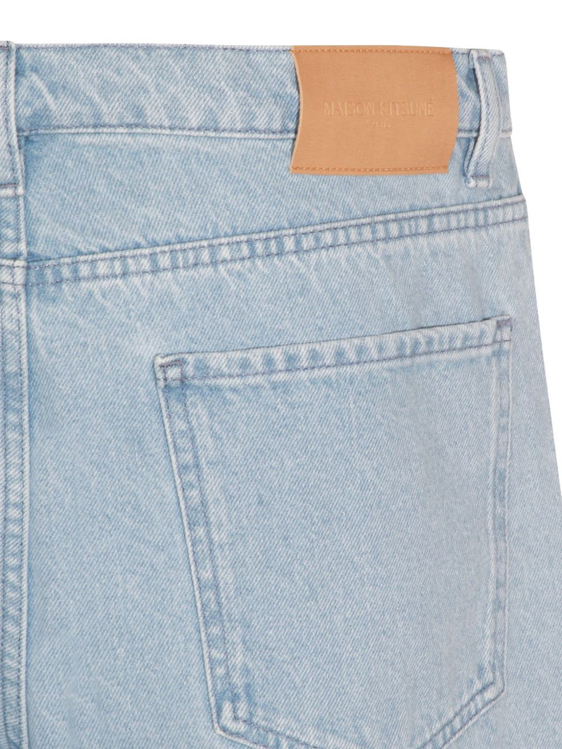logo-patch wide-leg jeans 4