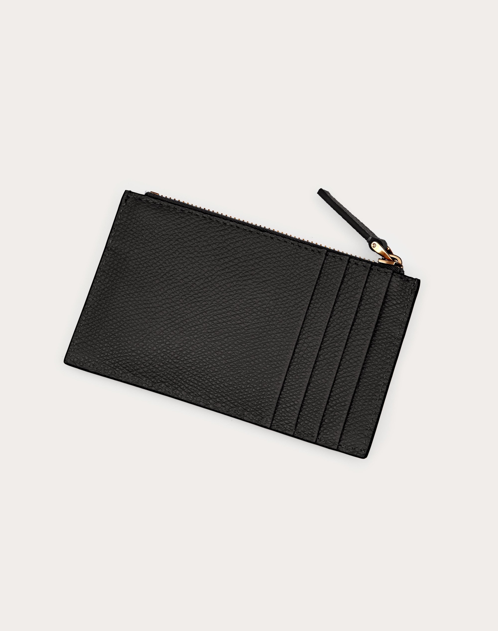 VLOGO SIGNATURE GRAINY CALFSKIN CARDHOLDER - 3