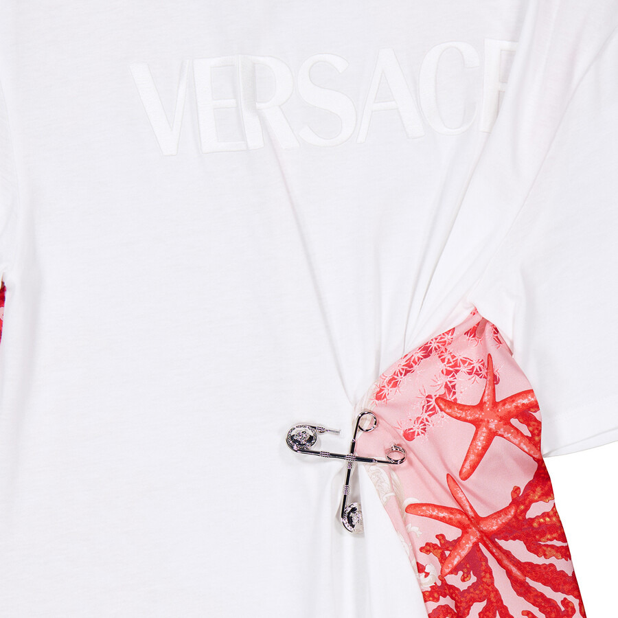 Versace Safety Pin Barocco Sea Printed T-Shirt - 2