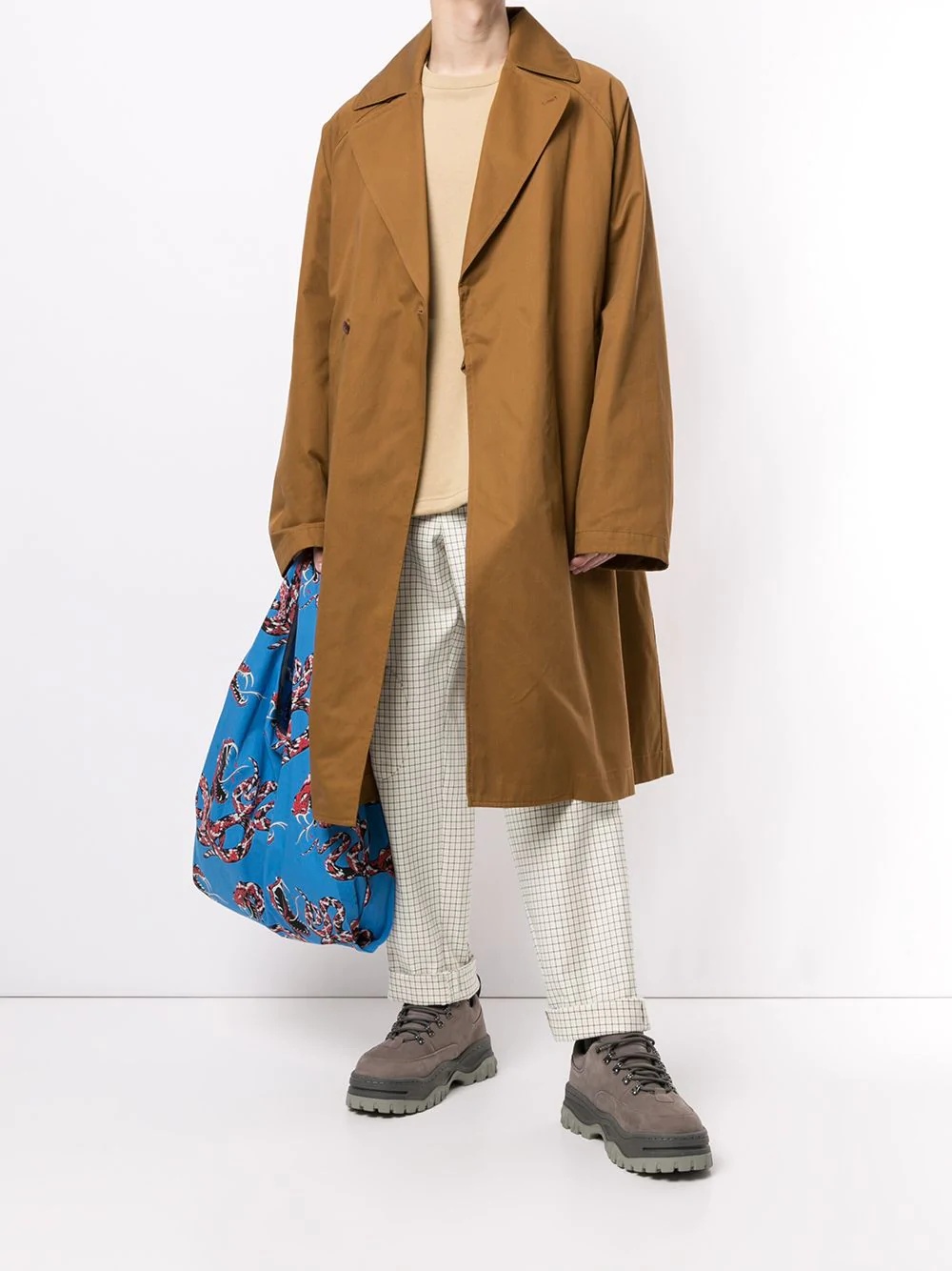 side-tie wrap coat - 2