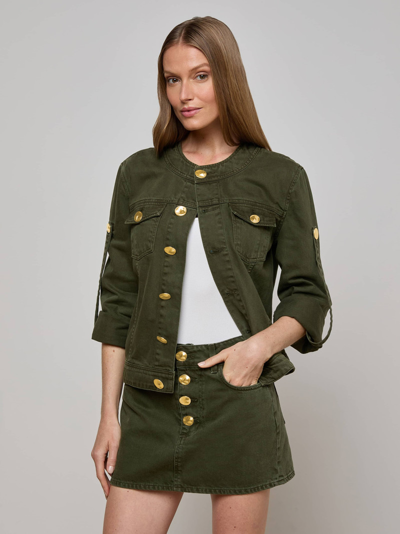 L'AGENCE Anouk Denim Jacket outlook