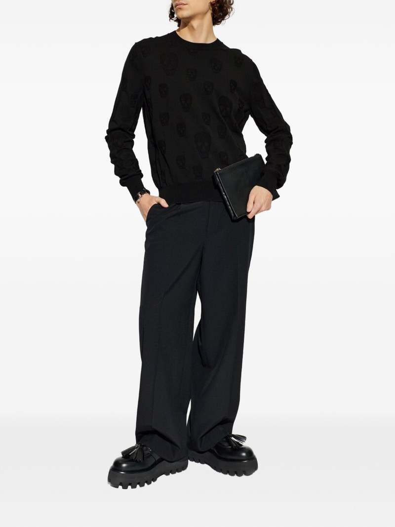 Alexander McQueen skull-pattern sweater outlook