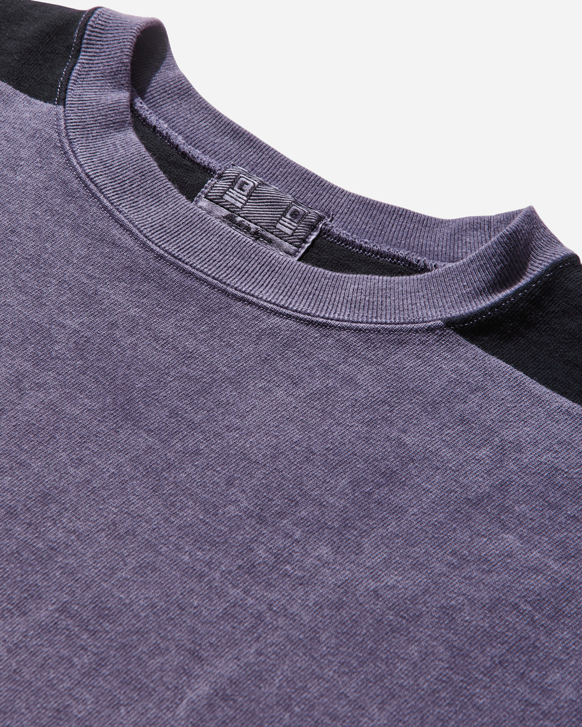 Men's Overdye Stripe Longsleeve T-Shirt Purple - 3