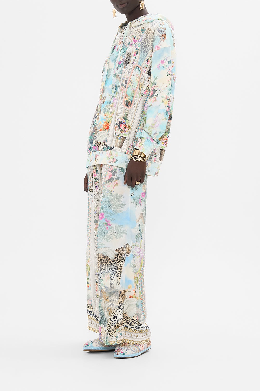 SILK BAND OVERSIZED HOODIE WITH POCKETS - 4