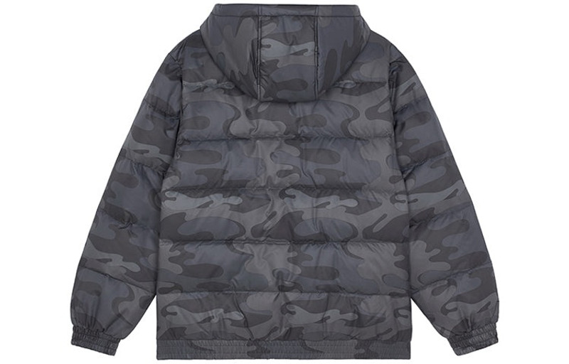 New Balance New Balance Sport Printed Logo Puffer Jacket 'Black Camo' AMJ13335-BM outlook