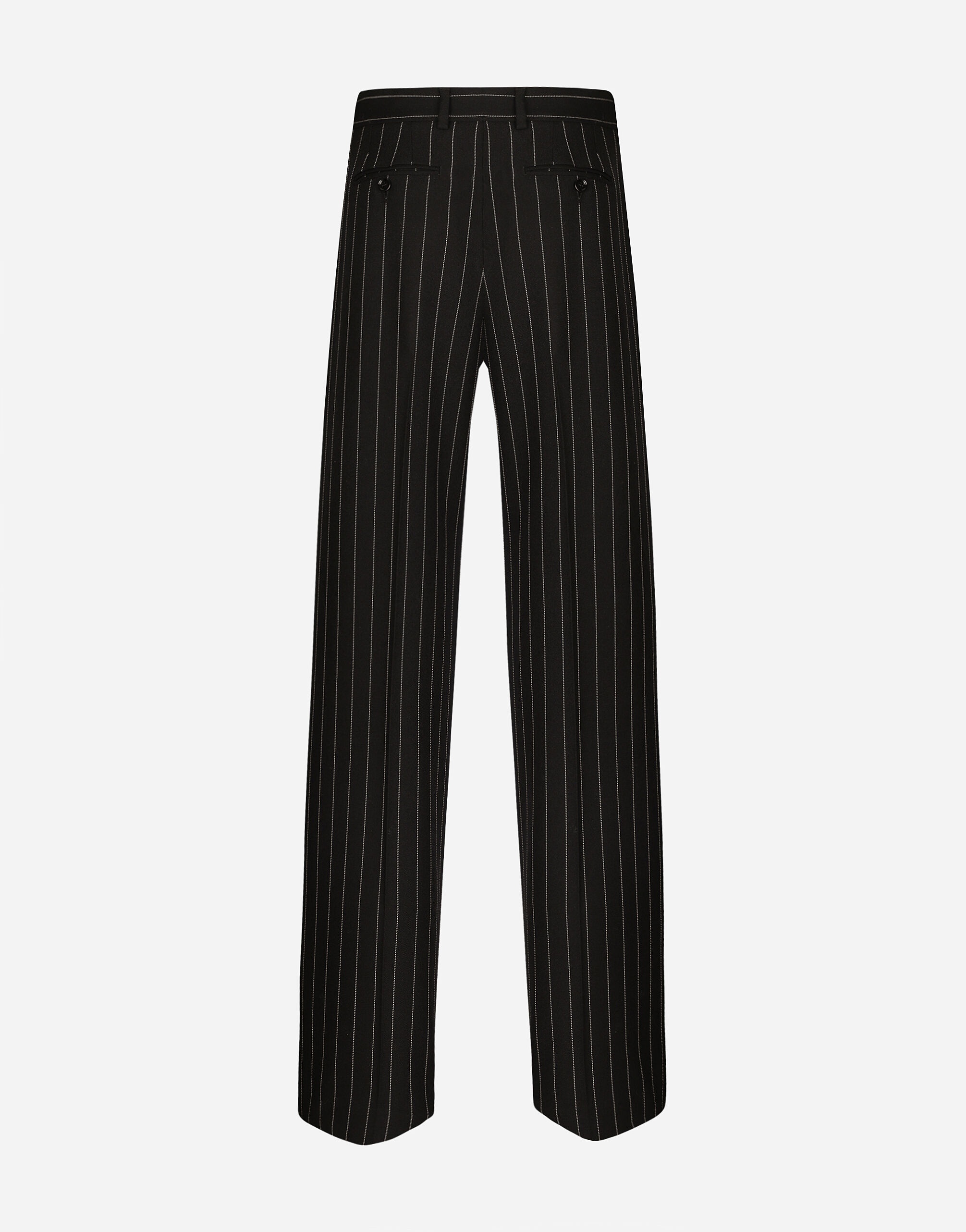 Flared pinstripe woolen pants - 2