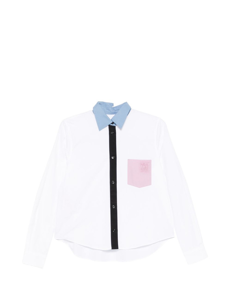 contrast-collar patch-pocket shirt 1