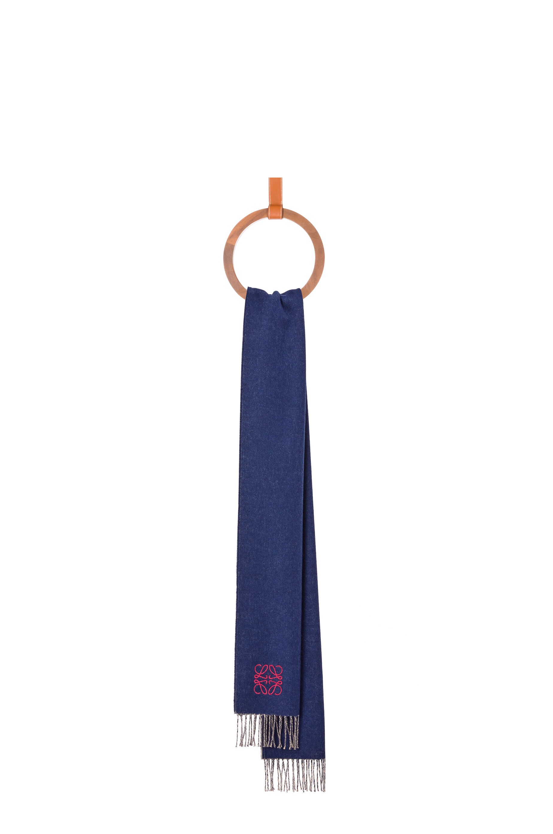 Bicolour scarf in wool and cashmere - 2